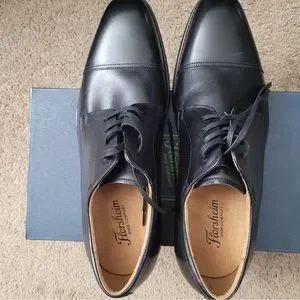 New! Florsheim Leather Lace Black Dress Shoes Size 9.5 s-l400.jpg main image 4